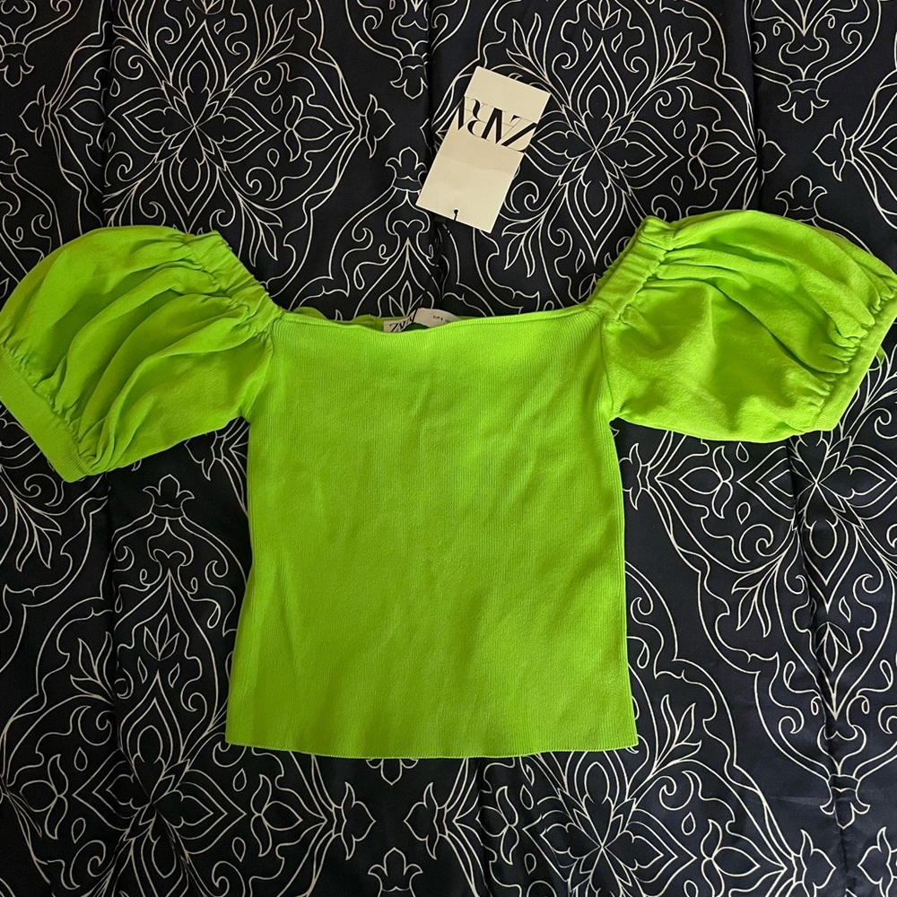 Small Green Zara Shirt